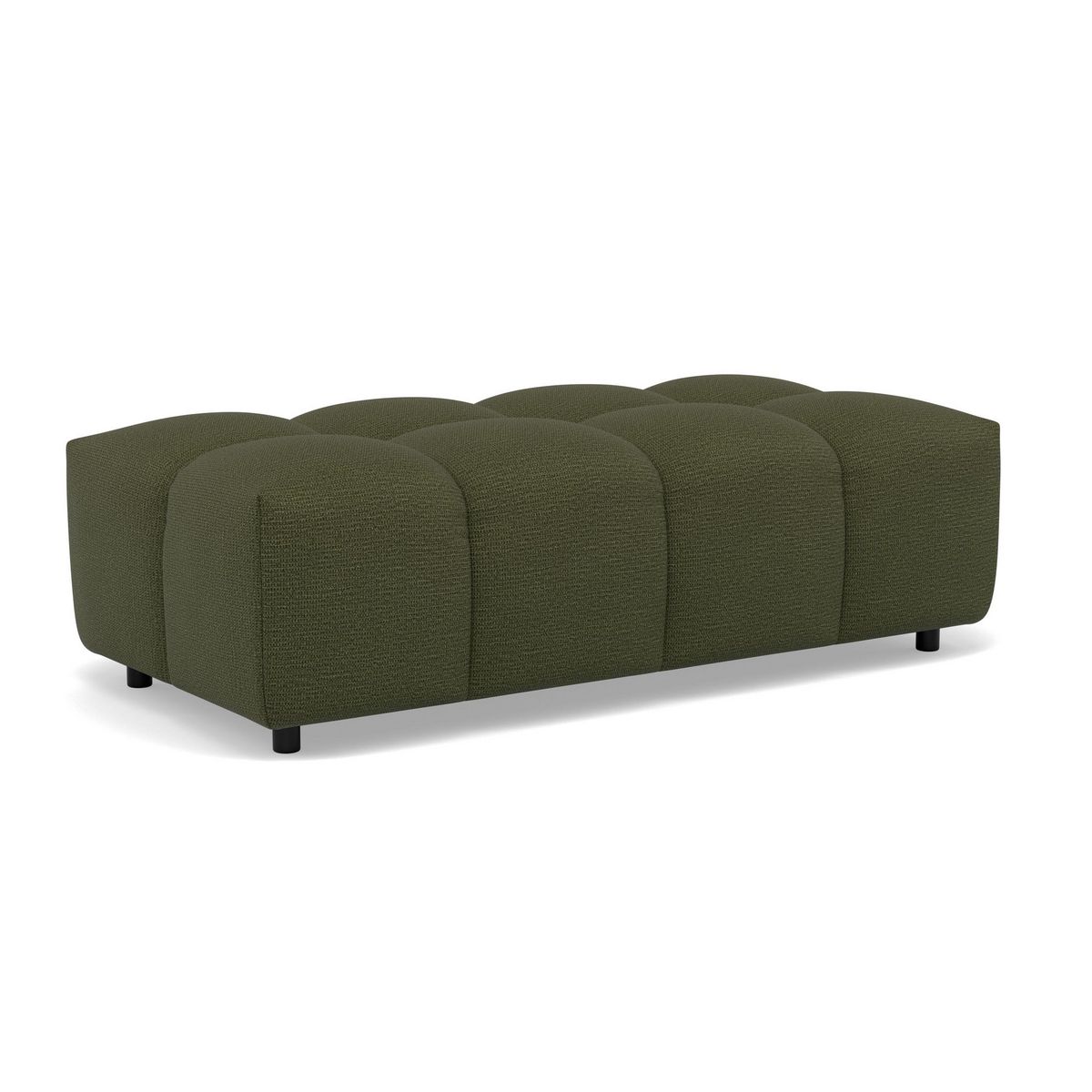 LISA DESIGN Adelaide - pouf en tissu texturé