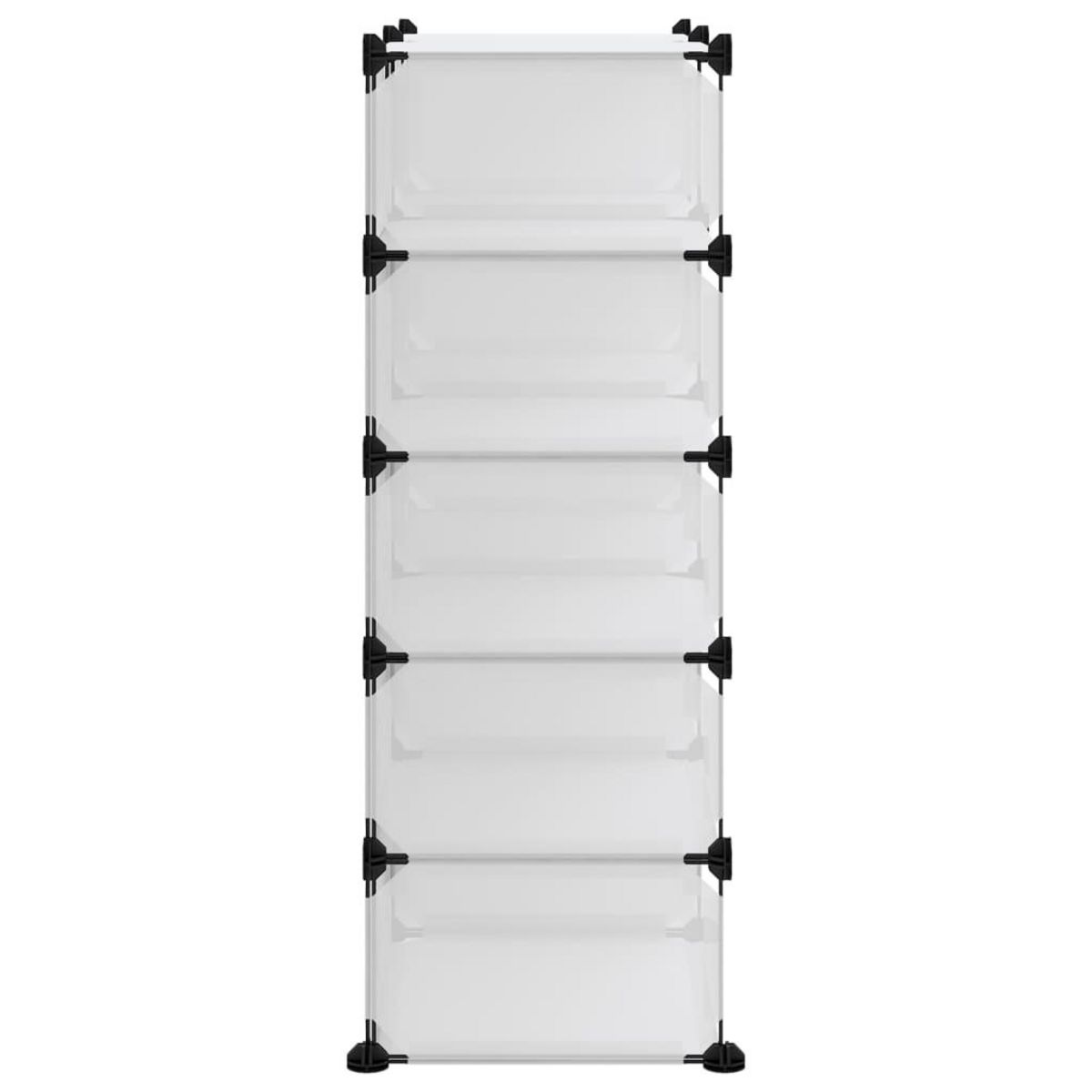 VIDAXL Etagere a chaussures Transparent 84x32x88,5 cm PP