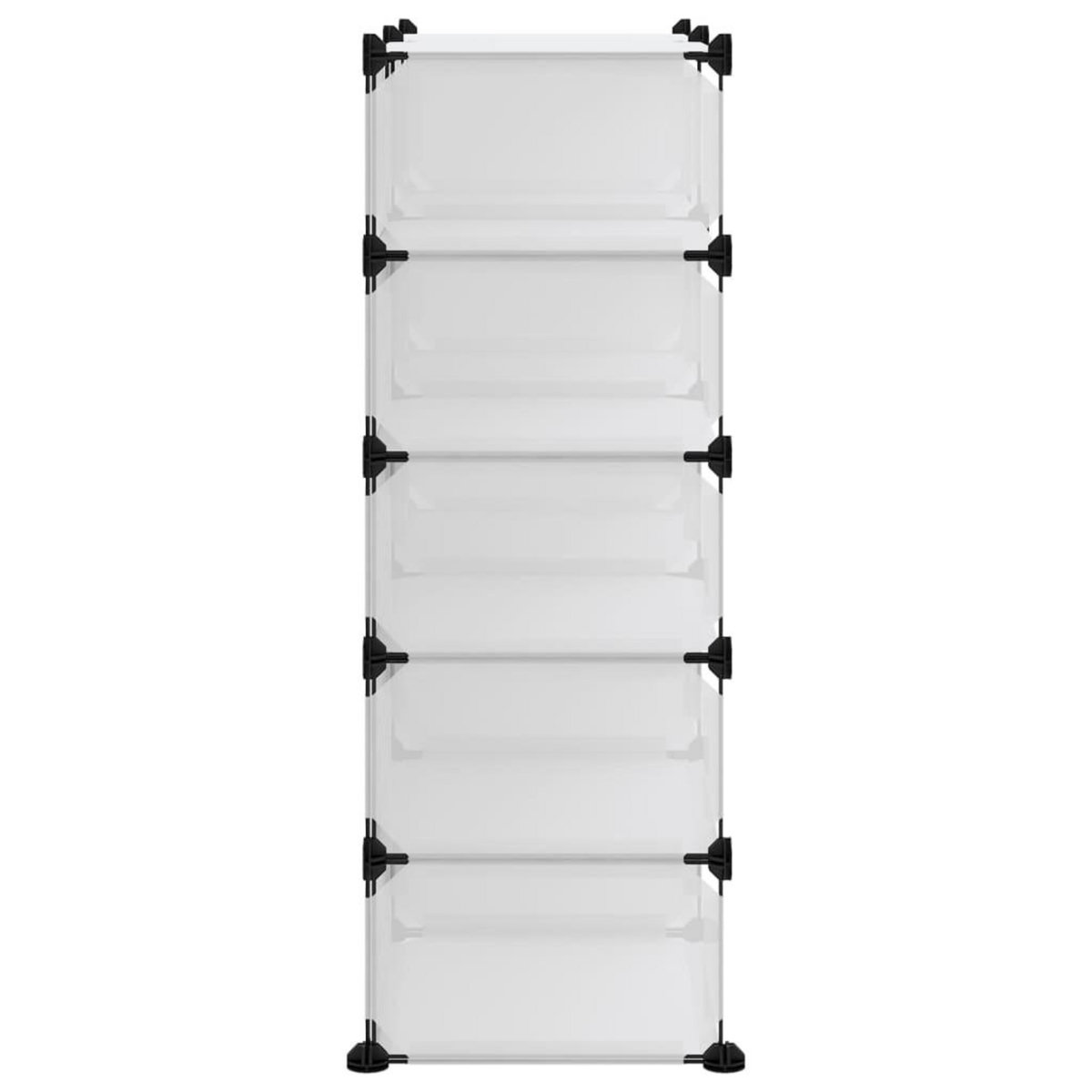 VIDAXL Etagere a chaussures Transparent 84x32x88,5 cm PP