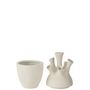 Voir la diapositive 2 : Paris Prix Vase Corail en Argile  Seymour  29cm Blanc