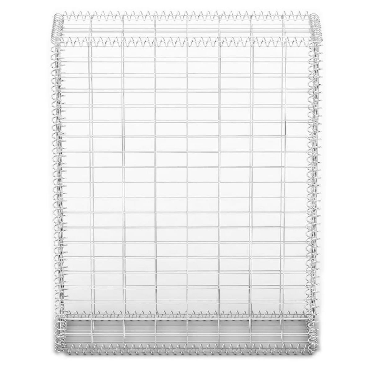 VIDAXL Panier de gabion avec couvercle Fil galvanise 100 x 80 x 30 cm