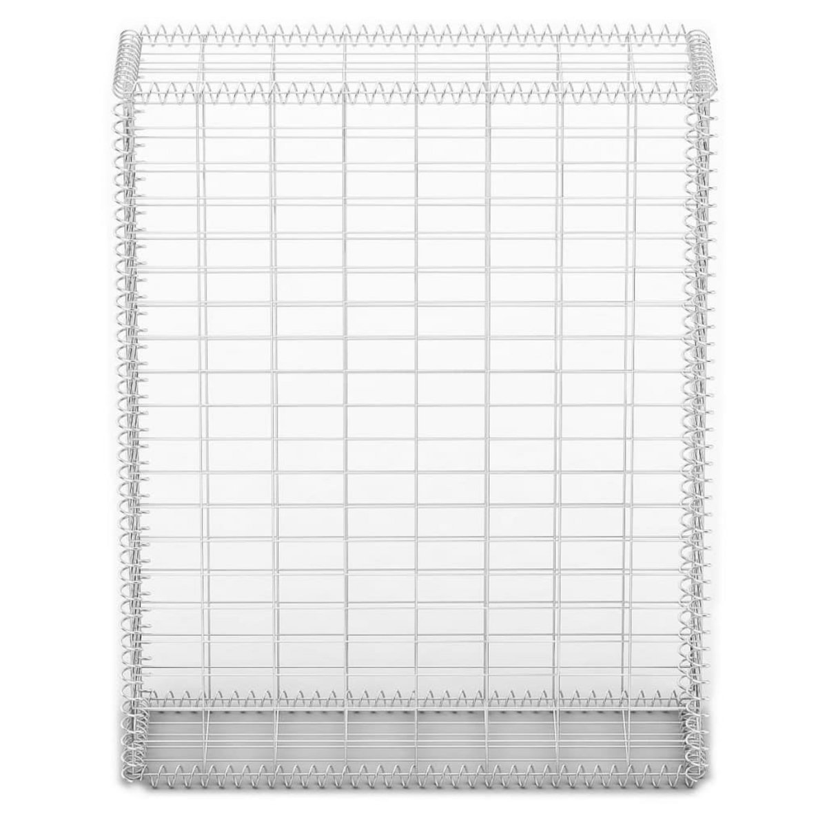 VIDAXL Panier de gabion avec couvercle Fil galvanise 100 x 80 x 30 cm