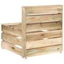 Voir la diapositive 4 : VIDAXL Canape palette de milieu de jardin bois de pin impregne