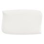 Voir la diapositive 1 : SECRET DE GOURMET Lot de 6 Assiettes Plates Rectangulaires  Vague  28cm Blanc