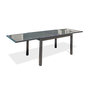 Voir la diapositive 1 : Table de jardin rectangulaire - 8/10 places - Aluminium et plateau en verre - Anthracite - TOLEDE