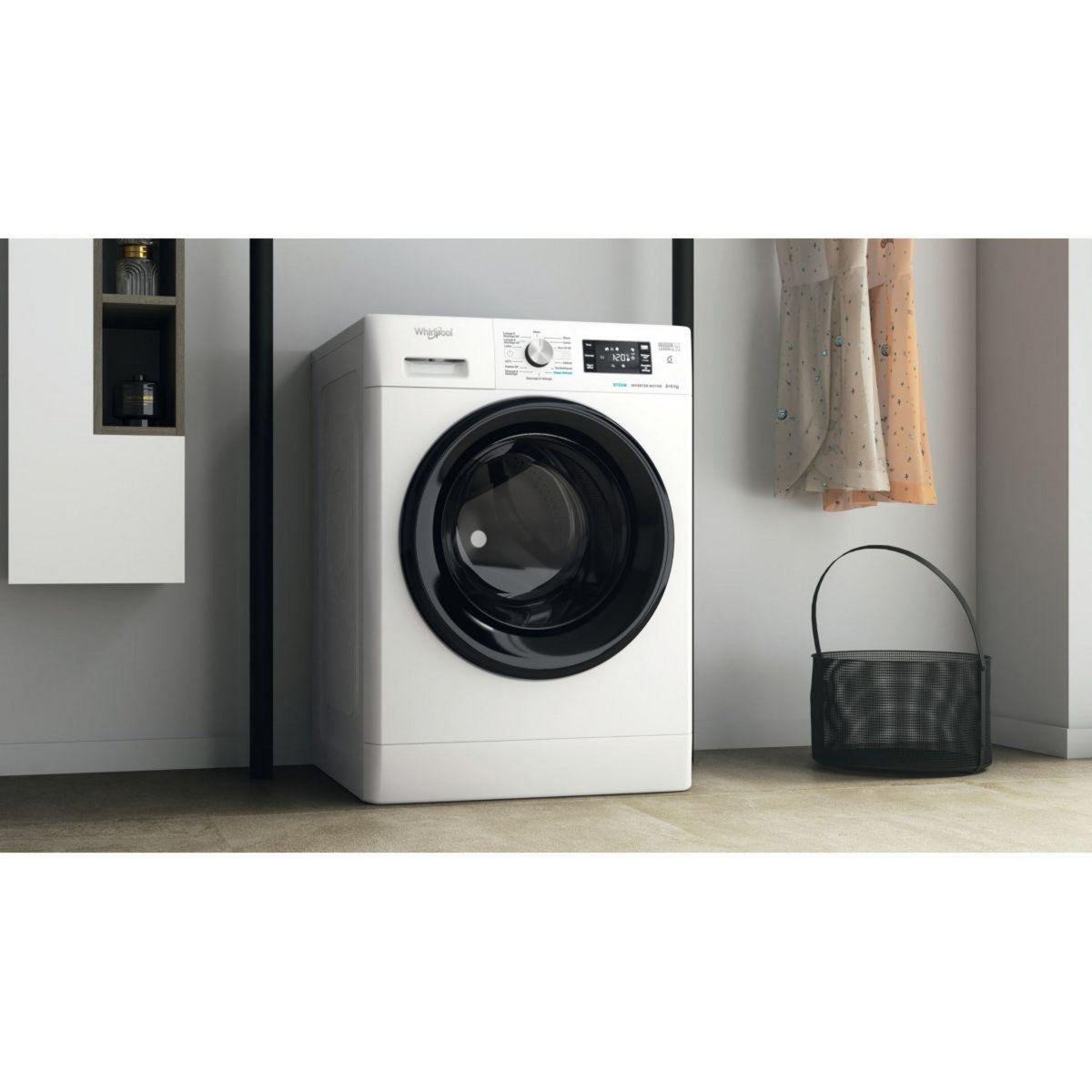 Whirlpool Lave linge séchant hublot FFWDB864369BVFR