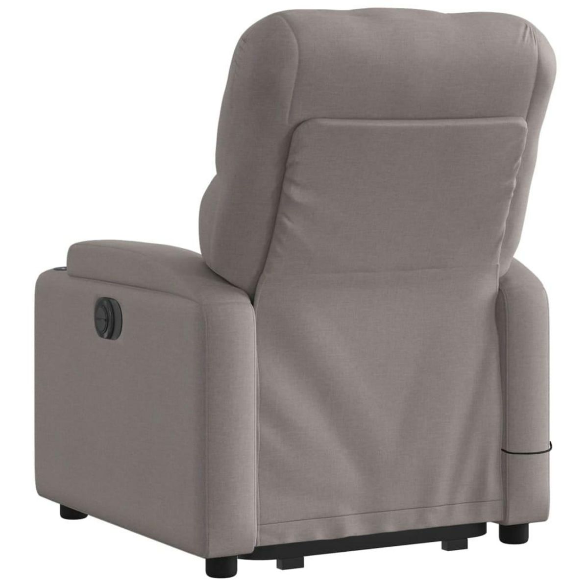 VIDAXL Fauteuil inclinable de massage Taupe Tissu