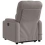 Voir la diapositive 5 : VIDAXL Fauteuil inclinable de massage Taupe Tissu