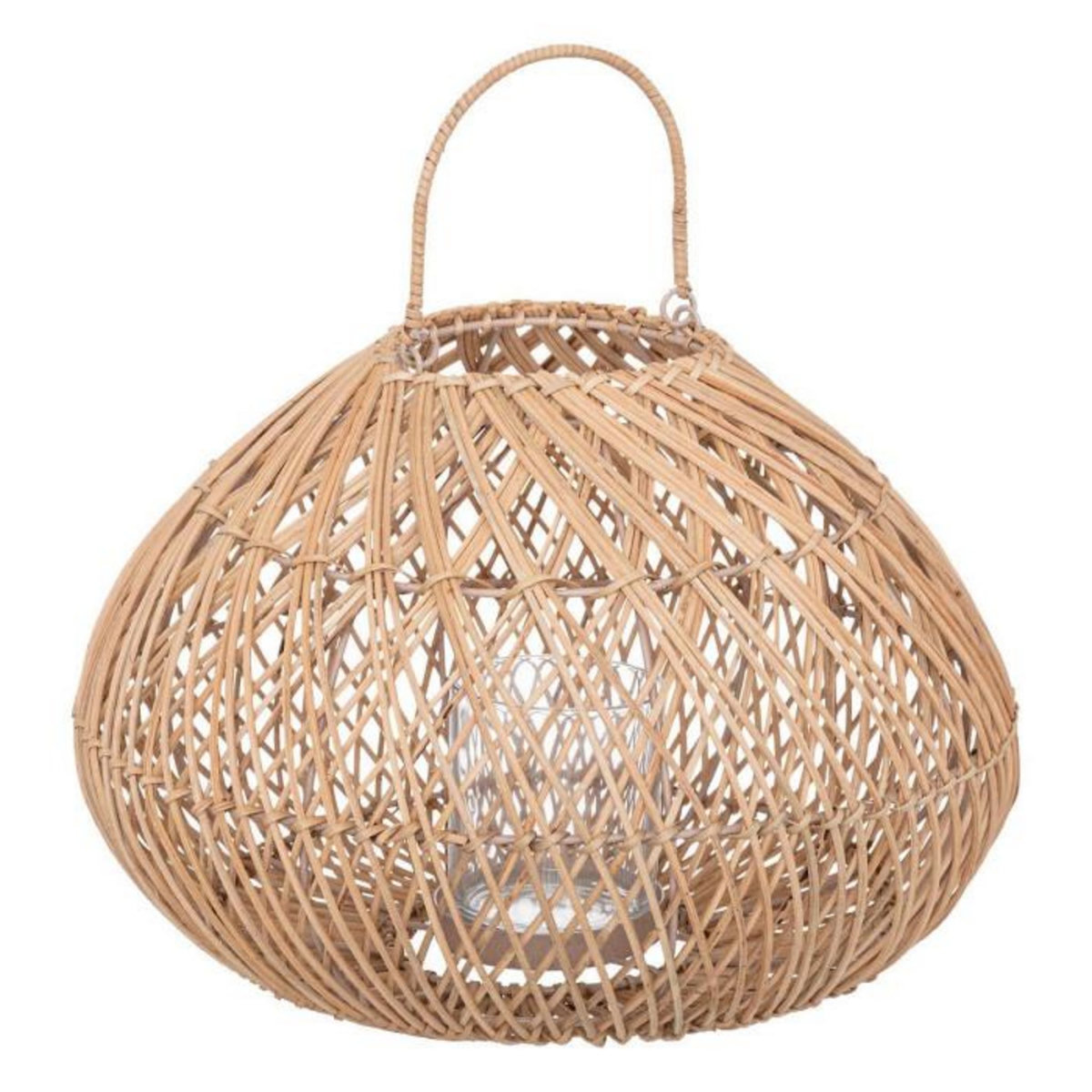 ATMOSPHERA Lanterne Déco en Rotin  Lour  38cm Beige