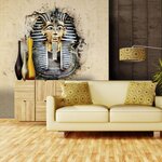 Paris Prix Papier Peint  Figure de Pharaon. Coloris disponibles : Multicolore