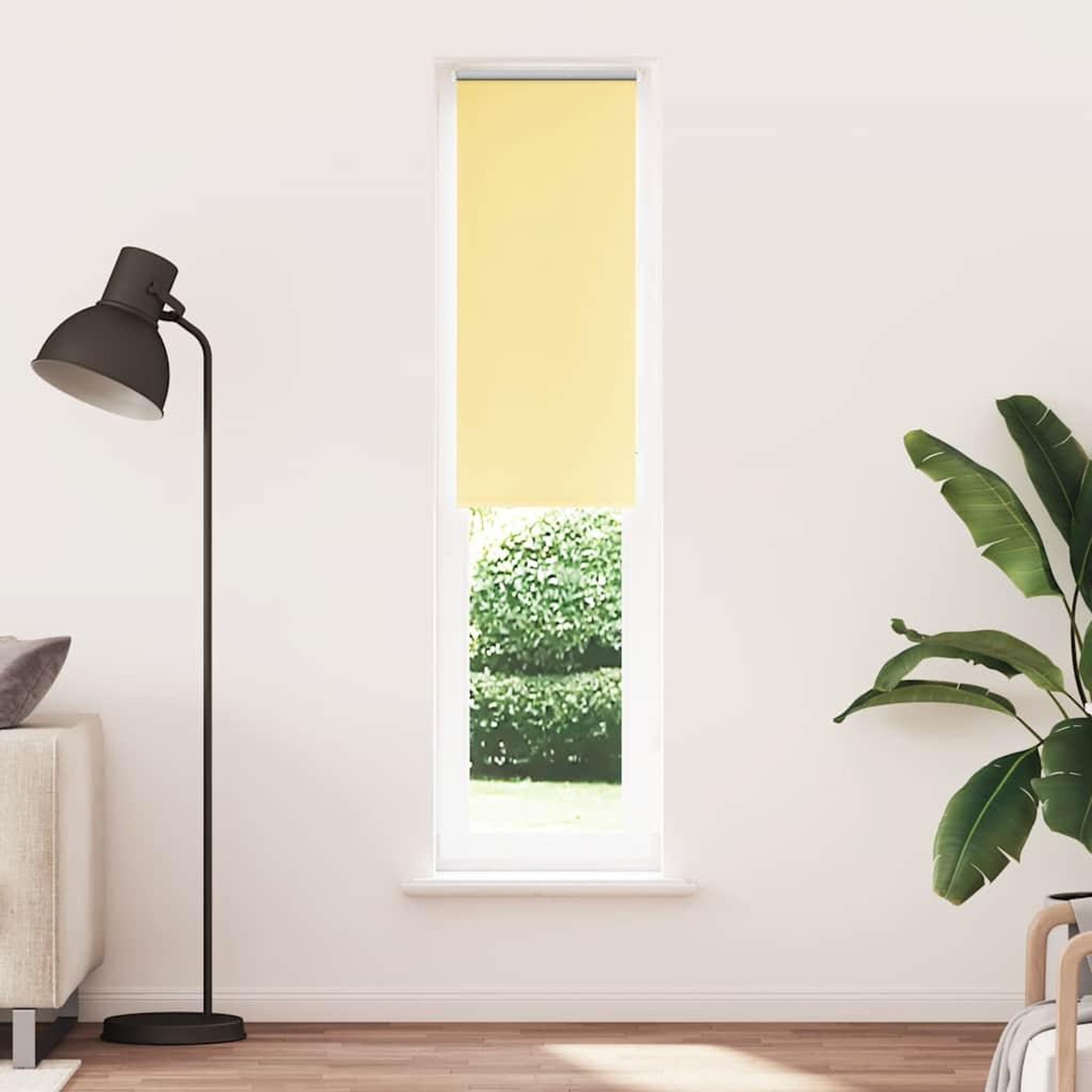 Voir la diapositive 2 : VIDAXL Store enrouleur occultant jaune largeur du tissu 35,7 cm