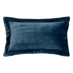 ATMOSPHERA Coussin Déco Flanelle  Cuddly  38x58cm Bleu Égéen