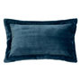 Voir la diapositive 1 : ATMOSPHERA Coussin Déco Flanelle  Cuddly  38x58cm Bleu Égéen
