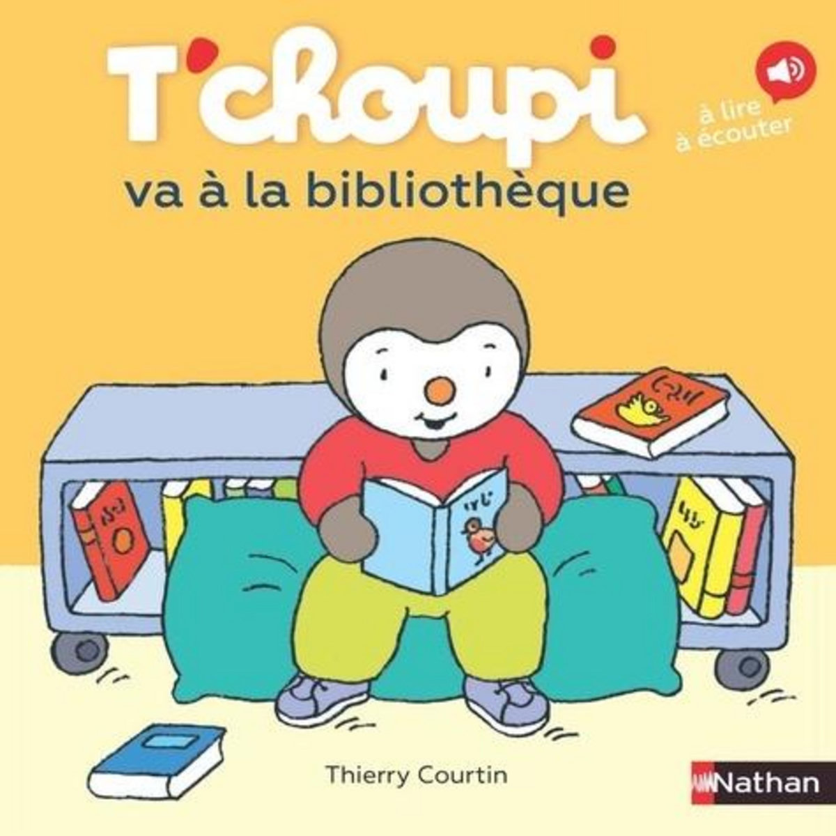 T'CHOUPI, L'AMI DES PETITS TOME 89 : T'CHOUPI VA A LA BIBLIOTHEQUE, Courtin Thierry