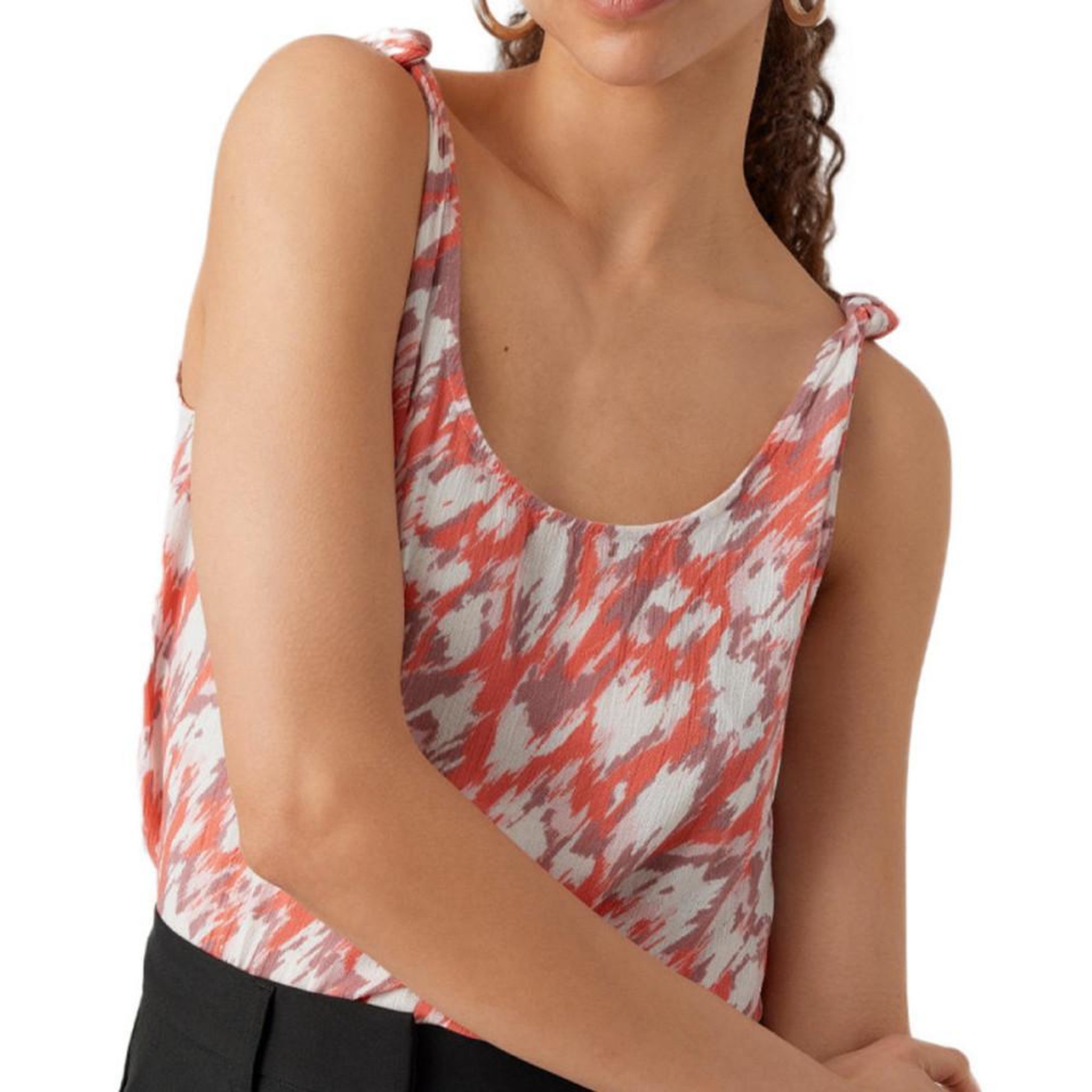 Voir la diapositive 1 : Vero Moda Débardeur Orange à Motifs Femme Vero Moda Menny Singlet