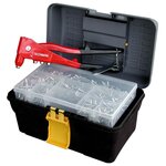 TECHMAN Boite à outils + pince à riveter +160 rivets