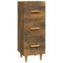 Voir la diapositive 2 : VIDAXL Buffet Chene fume 34,5x34x90 cm Bois d'ingenierie