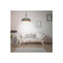 Voir la diapositive 3 : Paris Prix Lampe Suspension  Cloche  30cm Gris & Or