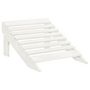 Voir la diapositive 5 : VIDAXL Chaise de jardin avec pouf Bois Blanc