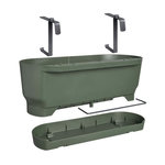 ELHO ELHO - Pot de fleurs  -  Greenville Easy Balcony 52 - Leaf Green - Balcon - L 21.2 x W 52 x H 19.4 cm