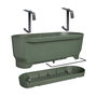 Voir la diapositive 1 : ELHO ELHO - Pot de fleurs  -  Greenville Easy Balcony 52 - Leaf Green - Balcon - L 21.2 x W 52 x H 19.4 cm
