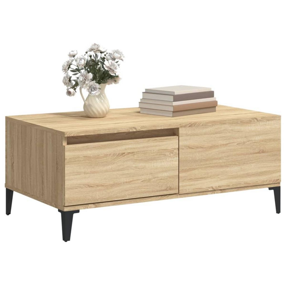 VIDAXL Table basse Chene sonoma 90x50x36,5 cm Bois d'ingenierie
