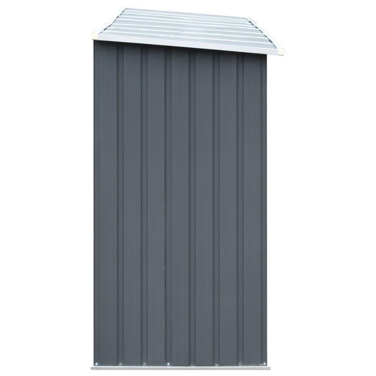 VIDAXL Abri de stockage de bois Acier galvanise 330x84x152 cm Gris