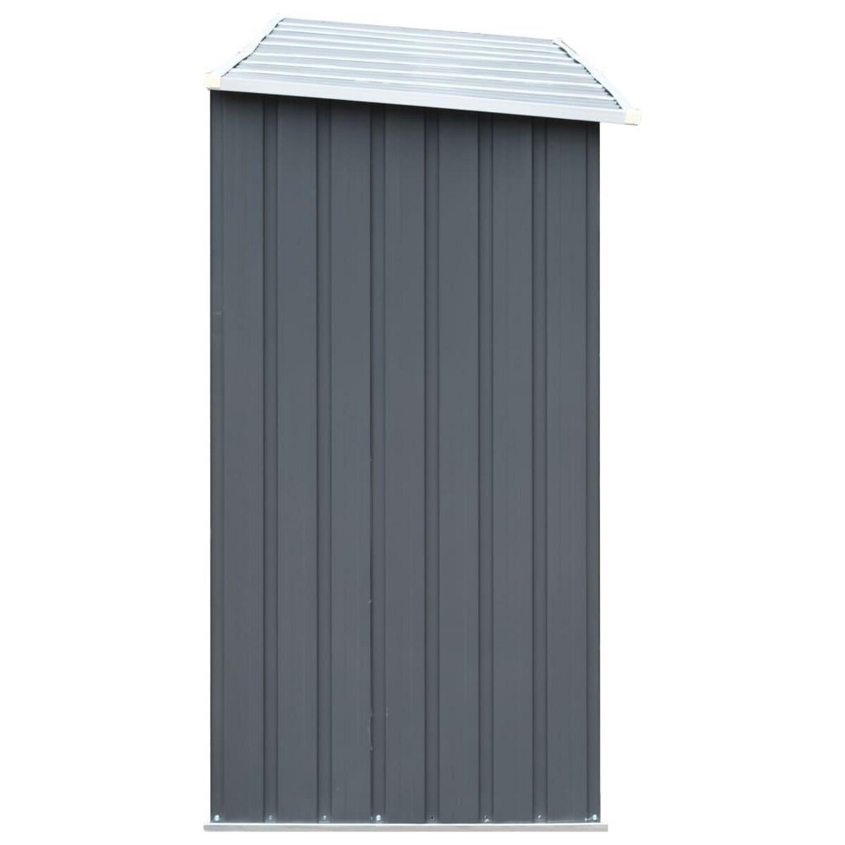 VIDAXL Abri de stockage de bois Acier galvanise 330x84x152 cm Gris