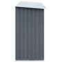 Voir la diapositive 4 : VIDAXL Abri de stockage de bois Acier galvanise 330x84x152 cm Gris