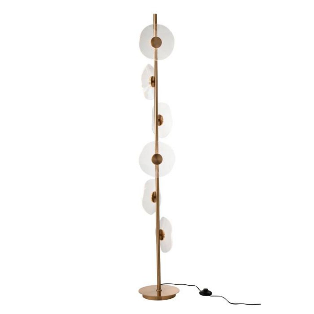 Paris Prix Lampadaire Fleur à LED en Métal  Lela  150cm Or