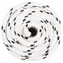 Voir la diapositive 2 : VIDAXL Corde de bateau tresse Blanc 18 mmx25 m Polyester