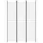 VIDAXL Cloison de separation 3 panneaux Blanc 150x220 cm Tissu