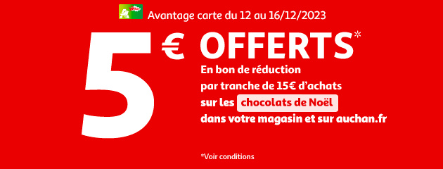 10 euros de réduction dès 30 euros d'achat en magasin ou sur le site (Dans  les rayons d'alimentation, entretien et hygiène) –