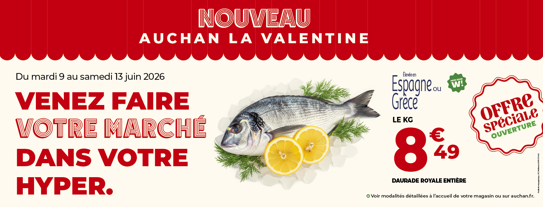 Nouveau AUCHAN LA VALENTINE - Venez faire votre marché dans votre HYPER
