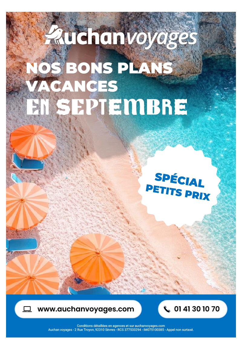 Bons plans Auchan Voyages