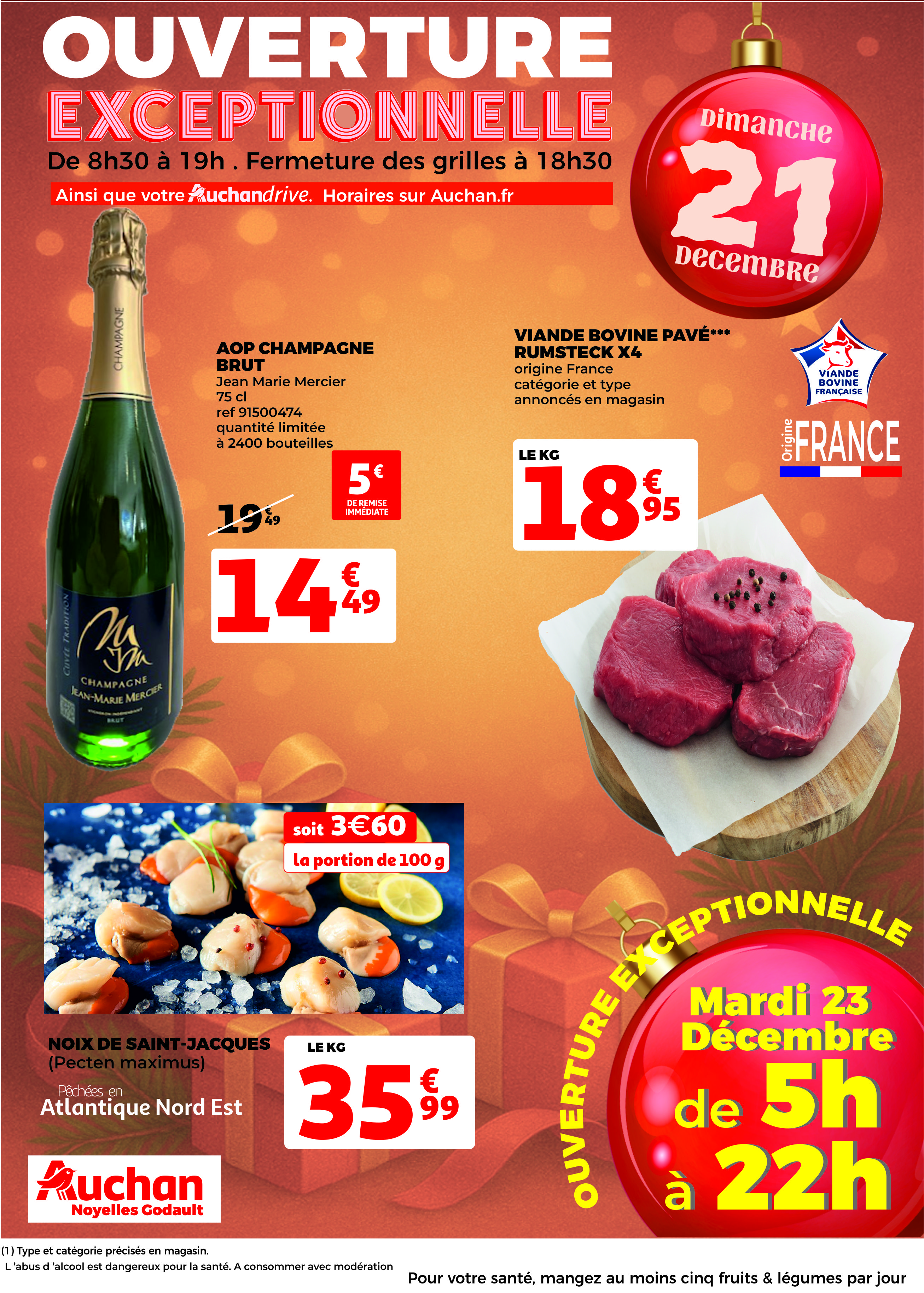 Ouverture Exceptionnelle 21 Decembre