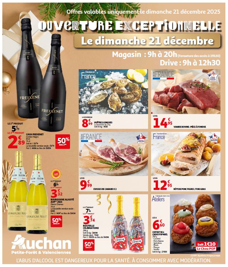 OUVERTURE EXCEPTIONNELLE DU DIMANCHE 21 DECEMBRE 2025 DE 9H A 20H