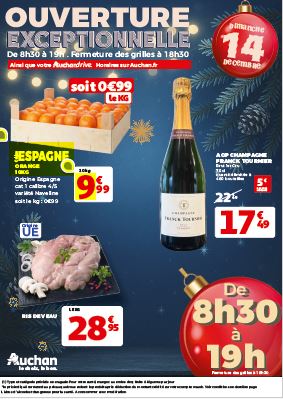 Ouverture exceptionnelle 