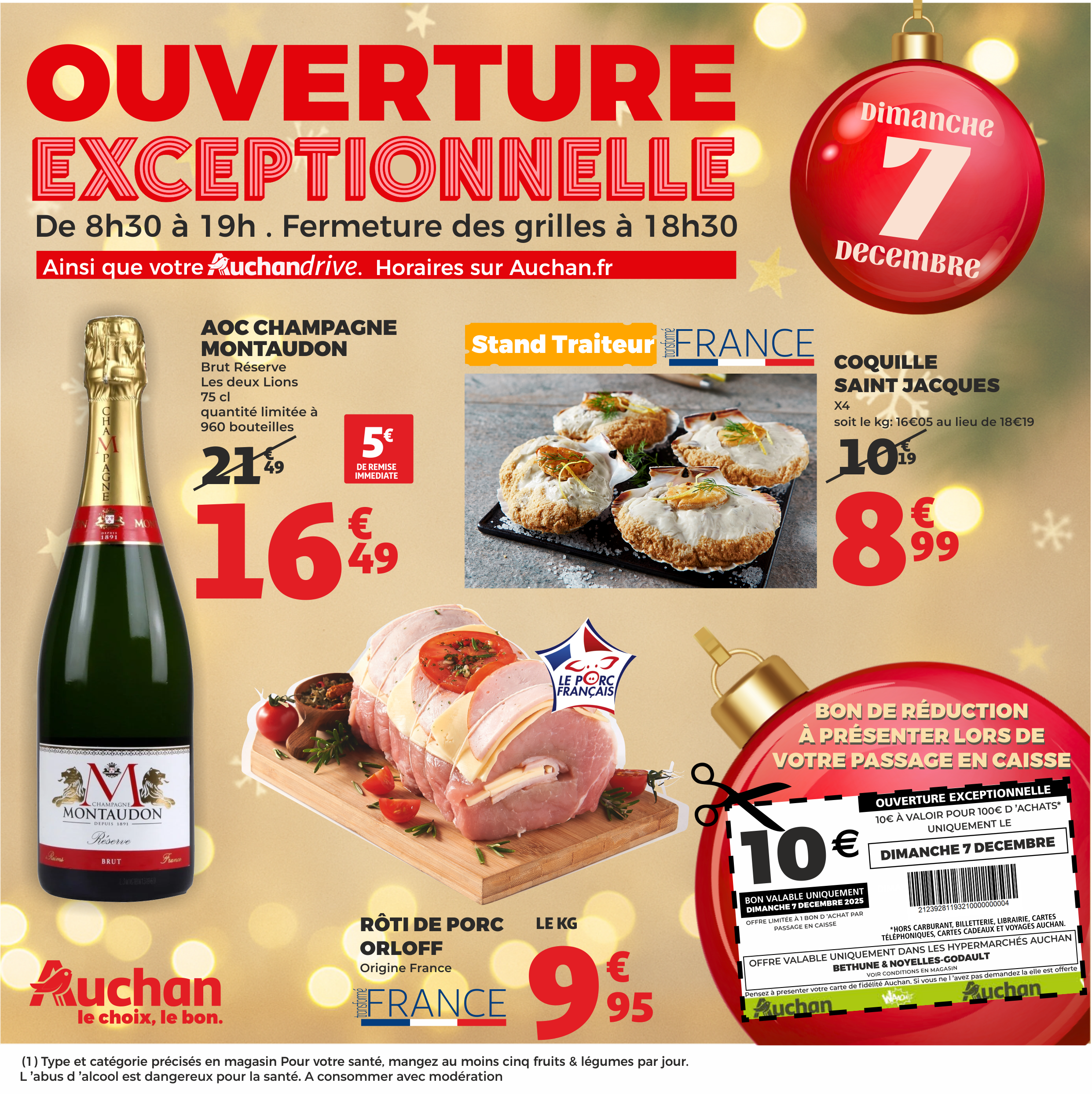 ouverture exceptionnelle 7/12