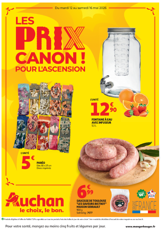 LES PRIX CANONS POUR L'ASCENSION