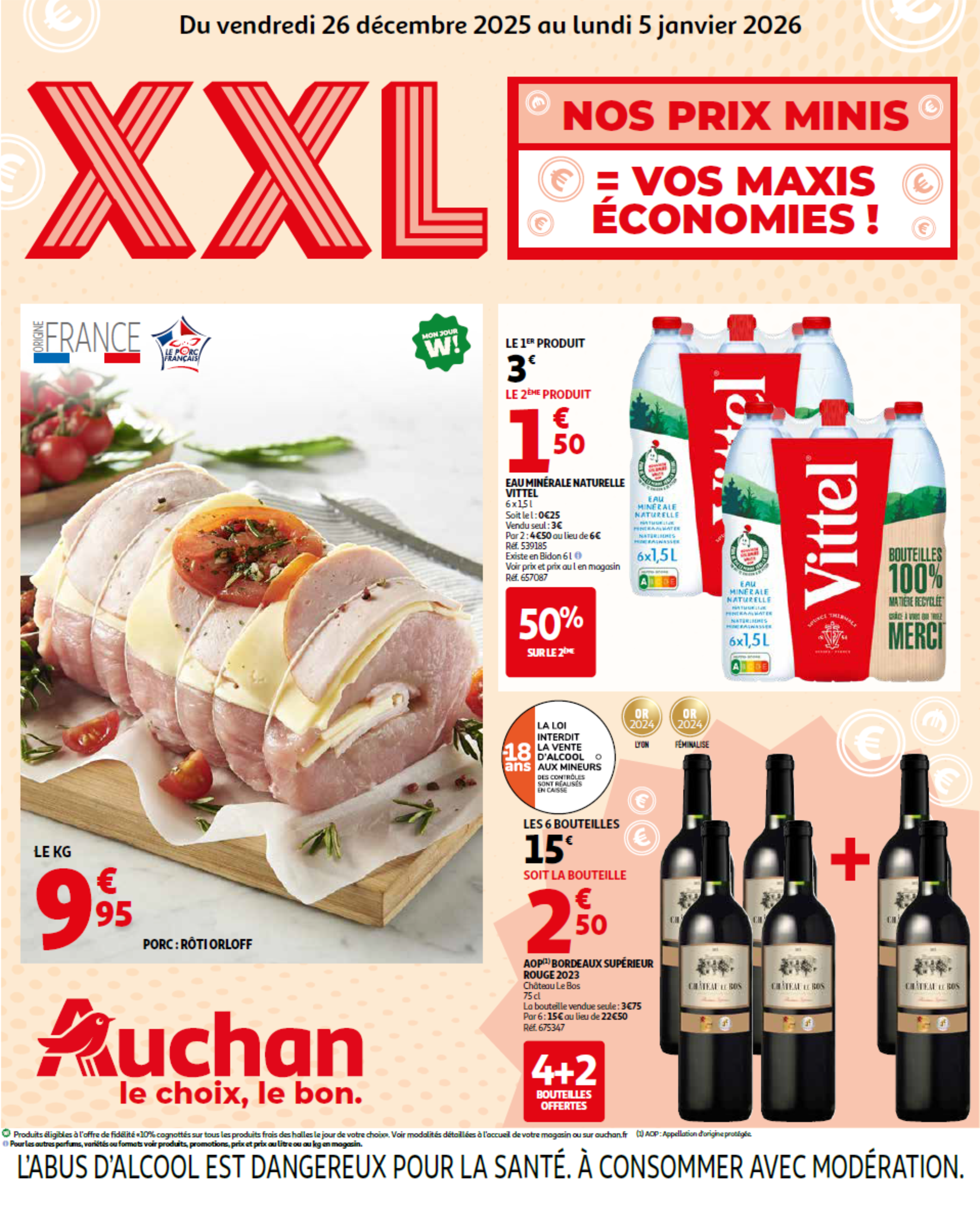 XXL, Nos prix minis ! Vos maxis économies  !