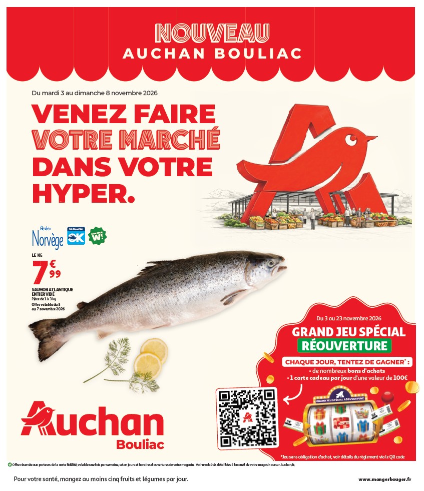 Nouveau AUCHAN BOULIAC - Venez faire votre marché dans votre HYPER